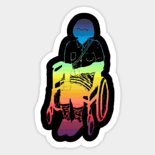 Rainbow (Manual Chair) Sticker